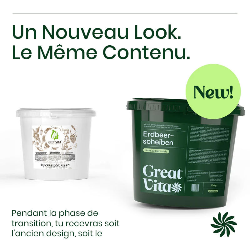 Tranches de fraises lyophilisées