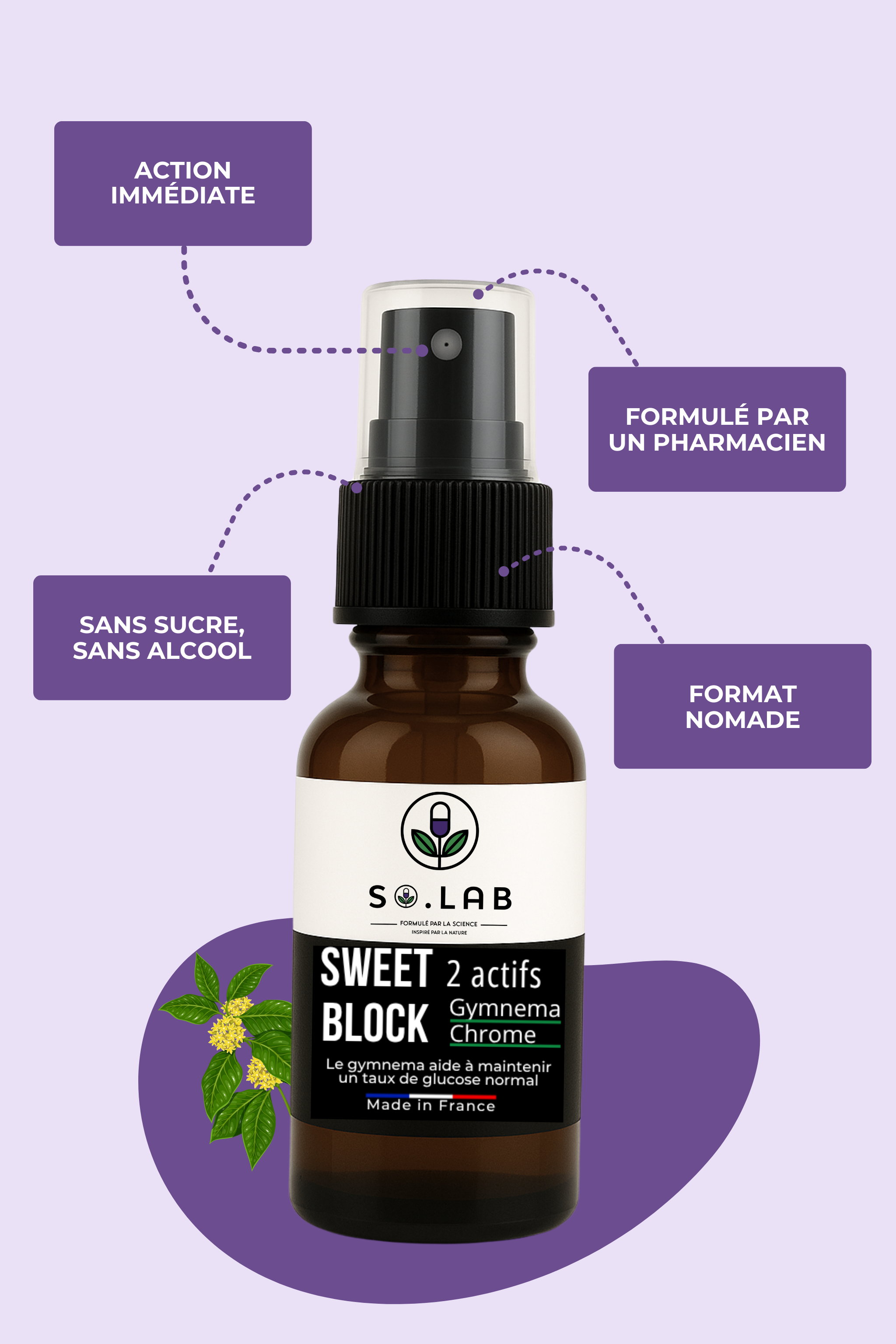 Pack de 2 Spray anti-sucre à effet immédiat